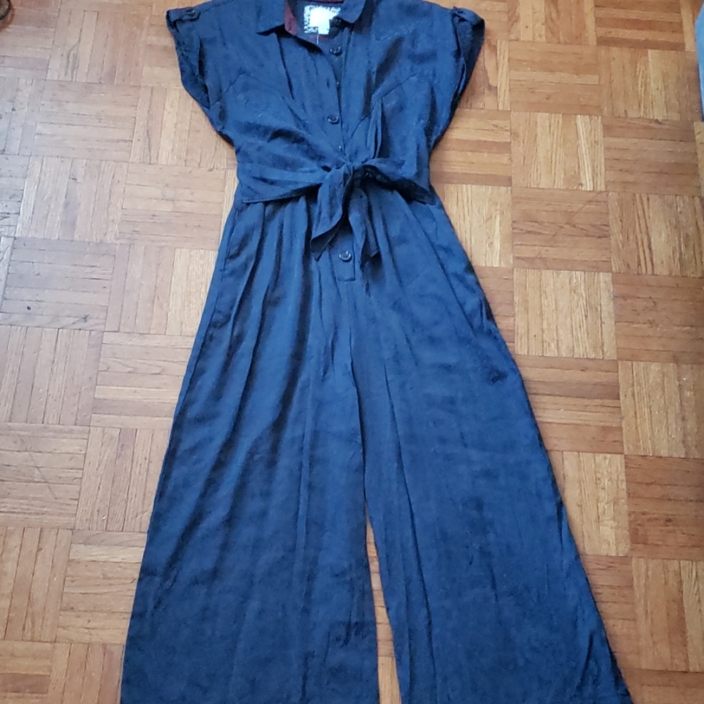 Anthropologie James Waist Tie Jumpsuit